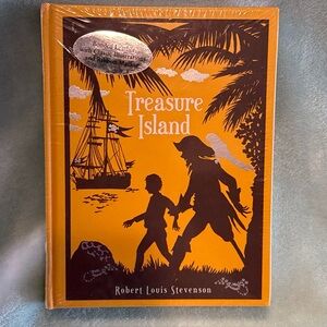 NIP Treasure Island Robert Louis Stevenson Bonded Leather Classic Illustrations